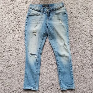 Banana Republic Light Blue Ripped Skinny Jeans